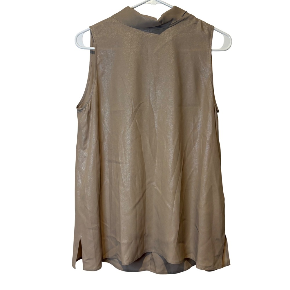 MARELLA Sleeveless Mock Neck Tie Back Neck Tunic Going Out Top Holiday 8